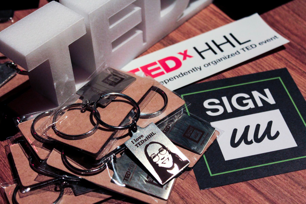 TEDxHHL Gravur Laser Leipzig