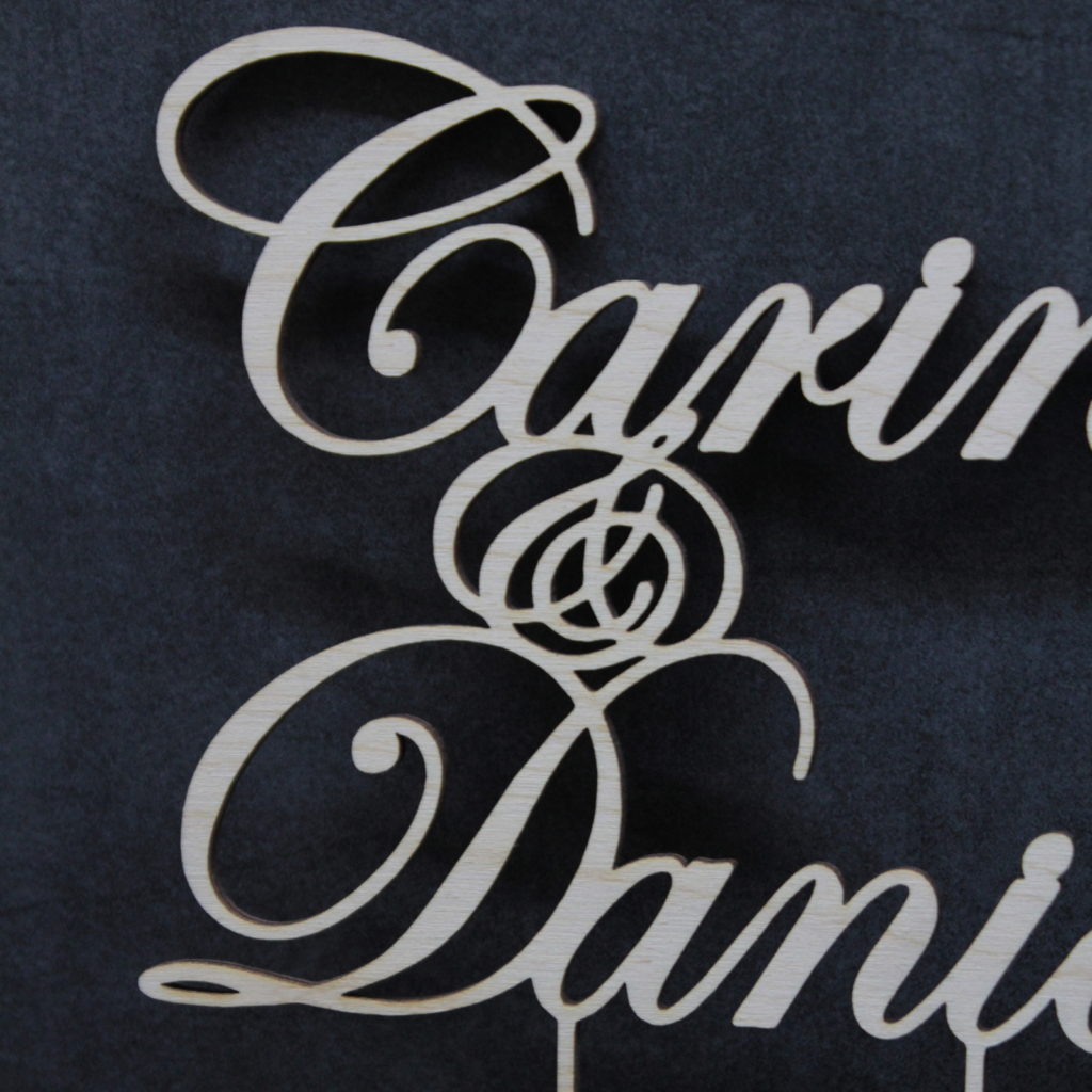 cake toppings lasercut